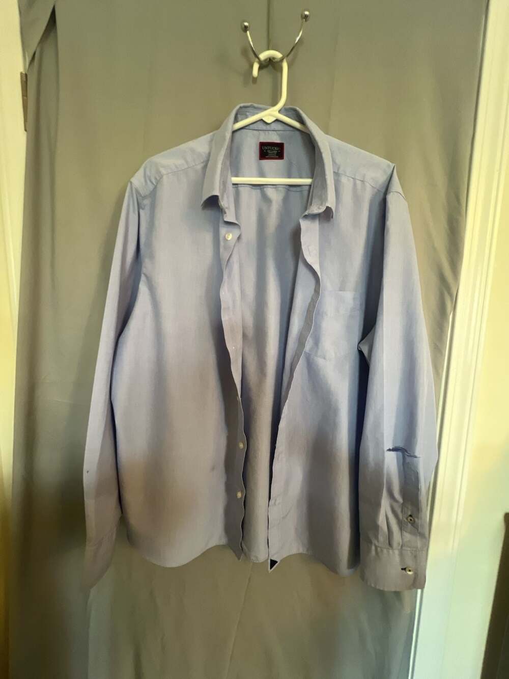 UNTUCKit Hillside Select Wrinkle-Free Long Sleeve Button-Up Shirt, Men's XX-Larg